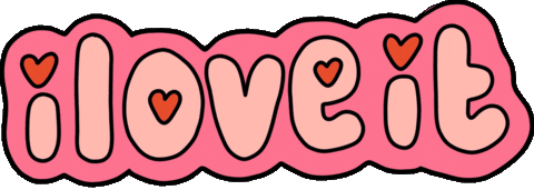 Love It Valentines Sticker by Poppy Deyes