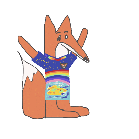 New Jersey Fox Sticker by Swiss Dodgeball