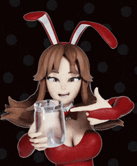 3D Anime Girl GIF