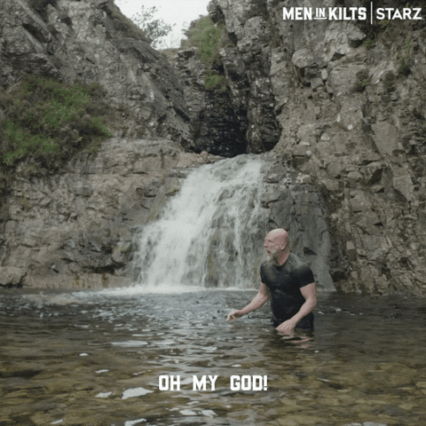 Oh My God Reaction GIF by Men in Kilts: A Roadtrip with Sam and Graham