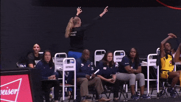 High Five Lets Go GIF by Indiana Fever
