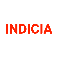 indiciaNL sticker digital media transparant Sticker