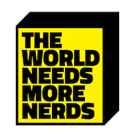 scienceworldca yellow science nerd slide Sticker