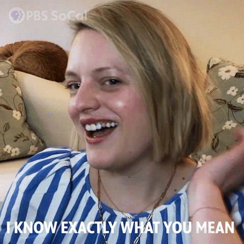 I Know Exactly What You Mean Elisabeth Moss GIF by PBS SoCal