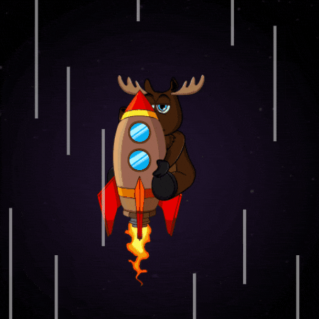 DoYouMoose space green nft blockchain GIF