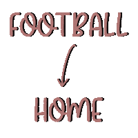 Coming Home Football Sticker