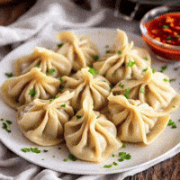 goodvibewishes momo foodies street food dumplings GIF