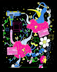 samtaylorillustrator art fun cartoon illustration GIF