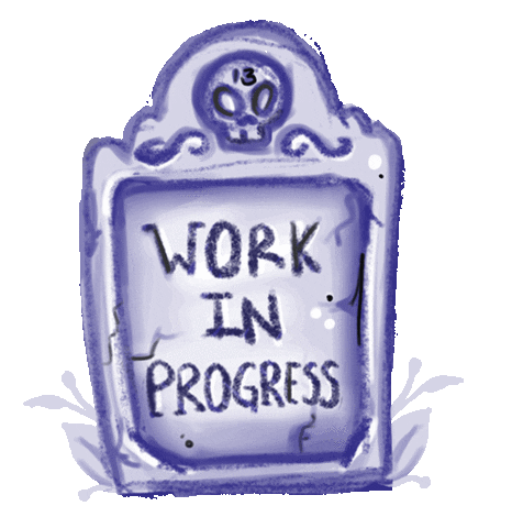 Work In Progress Art Sticker by Eani