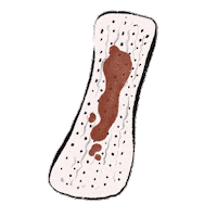 couchaffairs period menstruation hygiene periods Sticker