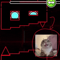 Geometry Dash Cat GIF