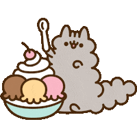 Shake Eating Sticker by Pusheen