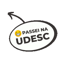 udesc universidade vestibular estudar aprovado Sticker