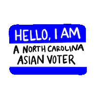 Voting North Carolina Sticker by #GoVote