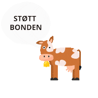 Bondelaget ku bonde jordbruk landbruk Sticker