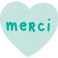Heart Thank You Sticker by Peexeo