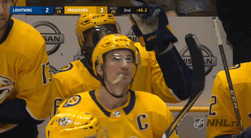 pointing up ice hockey GIF by NHL