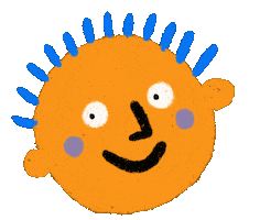 Happy Smiley Face Sticker by Julia Gluyas