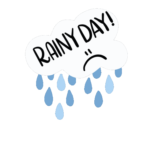 Raining Rainy Day Sticker