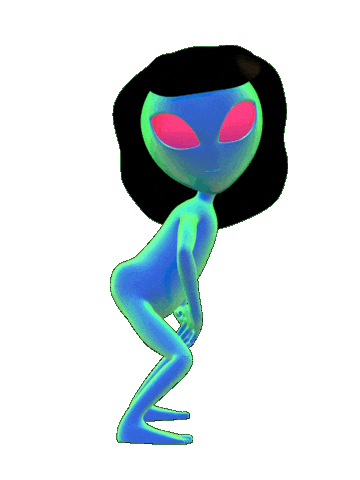 Area 51 Dance Sticker by #sazanimation