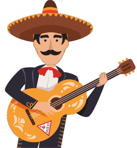 Mexico City Guitar Sticker by GUESS