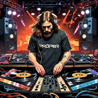 DJ_PROPER party dj rap concert GIF