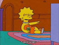 lisa simpson laughing GIF
