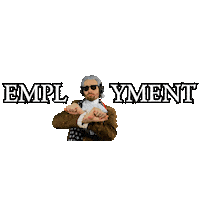 Employment Not Working Sticker