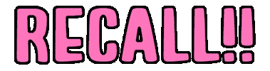 Recall Sticker by KAID