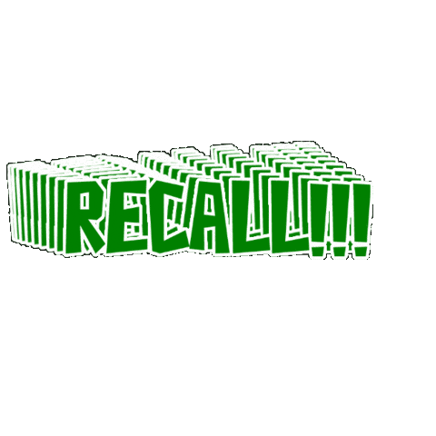 Recall Sticker by KAID
