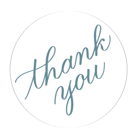 Thanks Circle Sticker