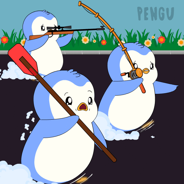 Huddle Up Lets Go GIF by Pudgy Penguins