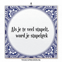 Stress Chaos GIF by Tegelspreuken.nl