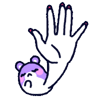 Sticker Hand Up Sticker