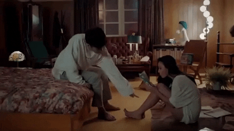 Bored Korean GIF