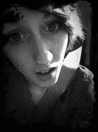 biting my face GIF