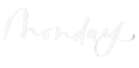 Monday Lettering Sticker