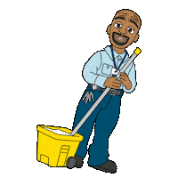 Mr Johnson Janitor Sticker by ABC Network