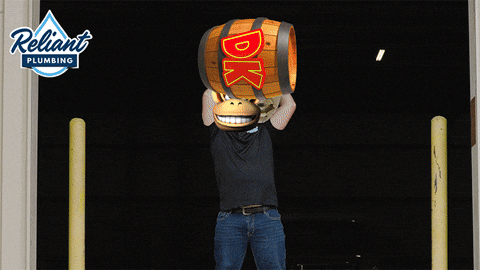 Throwing Donkey Kong GIF by Reliant Plumbing