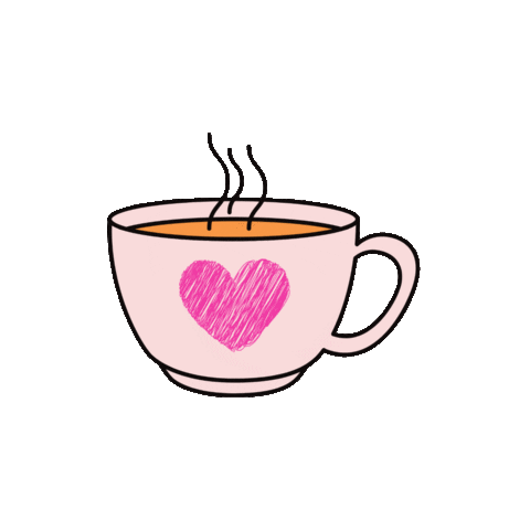 hiralmishra giphyupload pink coffee coffeecup Sticker