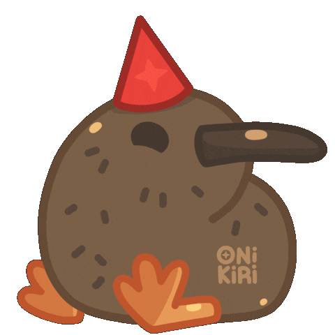 Happy Kiwi Sticker by Moki