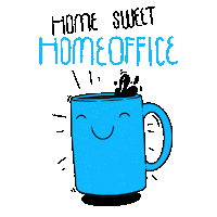 Happy Coffee Sticker by FREUNDE DES HAUSES