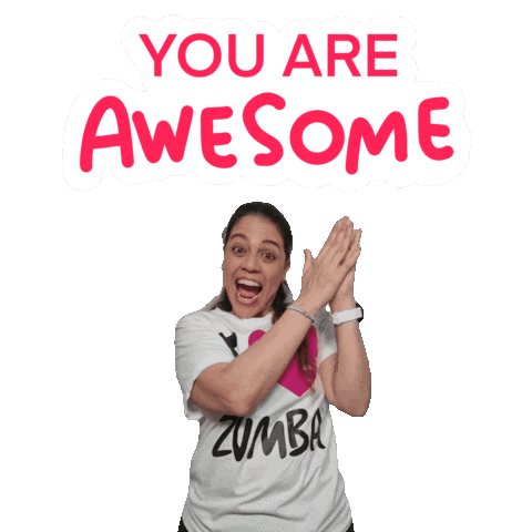 zumbawithpatialvarado giphyupload awesome zumba greatjob Sticker