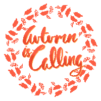 loninegron fall autumn leaves autumn leaves Sticker