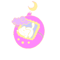Cat Moon Sticker