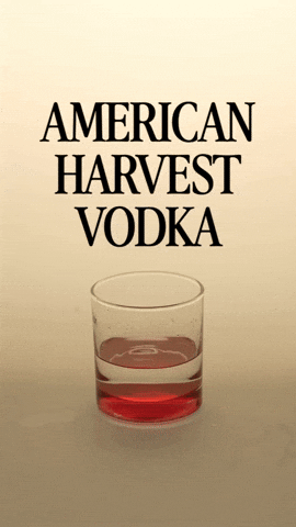 Vodka Martini Splash GIF by American Harvest Vodka