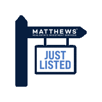 Just Listed Sticker by Matthews Real Estate Investment Services