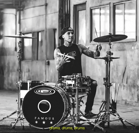travis barker drums GIF by blink-182