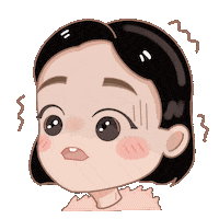 Scared Ggonekim Sticker