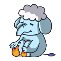 코끼리 Sticker by imaginecne